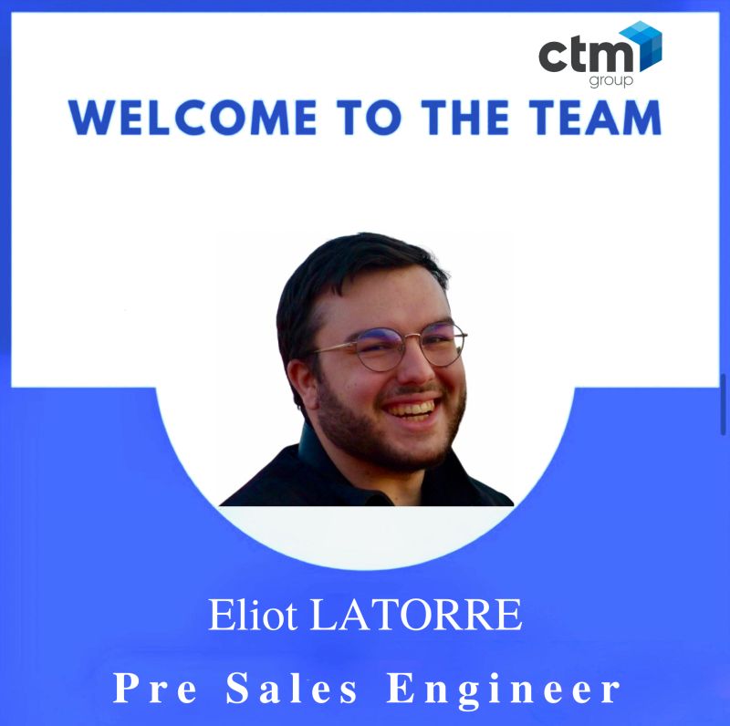 🎉 CTM Group, nous sommes ravis d'accueillir Mr Eliot LATORRE, notre nouvel Ingénieur avant-vente au sein de l'équipe commerciale afin de répondre au besoin actuel du marché au niveau de l'intégration de solutions de post-production.

#CTMGroup #eliotLATORRE #CTMSolutions #media