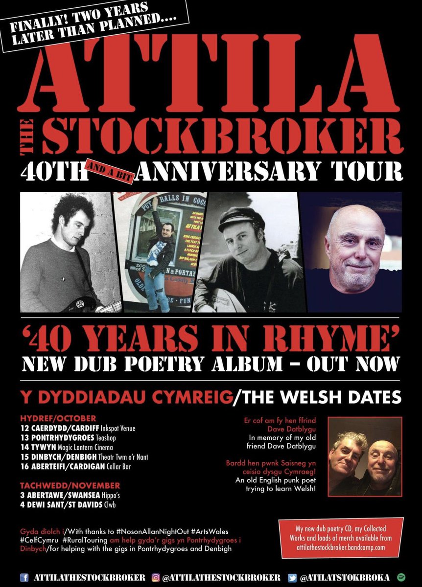 Dyddiad Cymraeg/ Welsh dates 2022 🏴󠁧󠁢󠁷󠁬󠁳󠁿🏴󠁧󠁢󠁷󠁬󠁳󠁿 #gigscymraeg #cardiffgigs #attilathestockbroker
