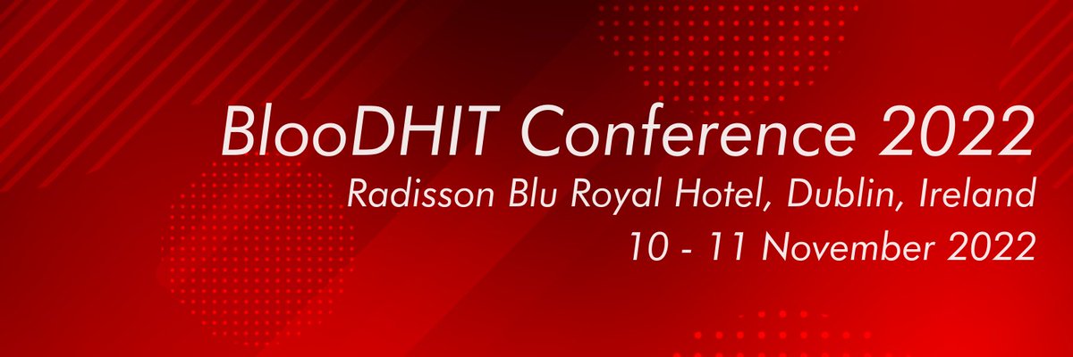 The closing date for poster submissions for presentation at #BlooDHIT2022 has been extended until 21st October!! We received some great submissions already and look forward to seeing more at bloodhit.com in 5 weeks time! #IBTS #research <a href="/stjamesdublin/">St James's Hospital</a> <a href="/Giveblood_ie/">Giveblood</a>