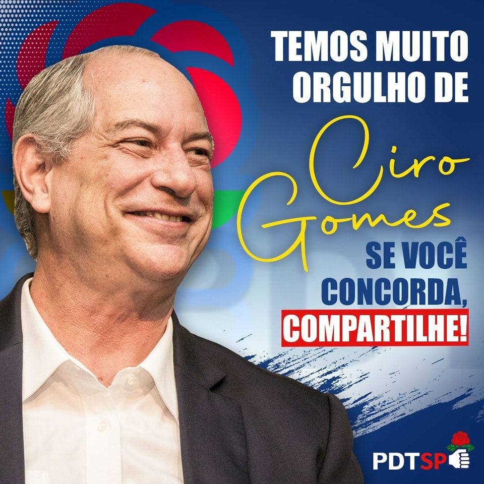 sp_pdt's tweet photo. Temos muito orgulho de Ciro Gomes e o Projeto Nacional de Desenvolvimento! Seguiremos na luta por um Brasil que rompa com o sistema! Faremos nosso projeto se concretizar!
Compartilhe isso com seus amigos!
#pdtsp #turmaboa #CiroGomes https://t.co/tW2iU9grzP
