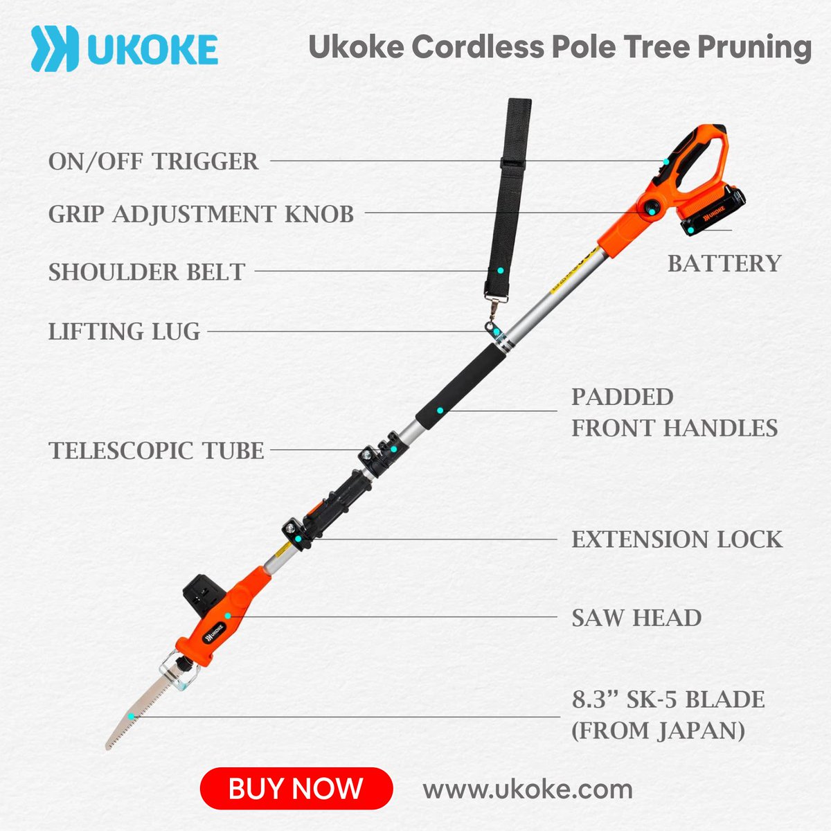Ukoke_Simplify's tweet photo. This #garden #treePruning Saw Blade is a #cordless #tool that you can carry anywhere. You don’t need oil to function this tool as you do in the traditional #treetrimmer.

Buy now: https://t.co/0ITKpo3oJh

#gardening #gardenlovers #gardenideas #gardeners #gardeninspo #ukoke #USA https://t.co/nTP0vsUQhi