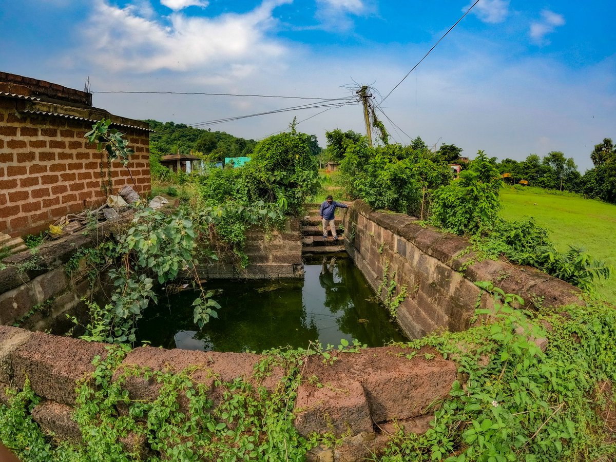 The dilapidated Queen's Well (ରାଣୀ କୂଅ) at Nijigada Kuruki village of Puri district. The 16th Century AD step well was dug by Gajapati Ramachandra Deva I, founder of Bhoi Dynasty. Plz conserve the heritage <a href="/ASIGoI/">Archaeological Survey of India</a> <a href="/MinOfCultureGoI/">Ministry of Culture</a> <a href="/Naveen_Odisha/">Naveen Patnaik</a> <a href="/dpradhanbjp/">Dharmendra Pradhan</a> @Puri_Official