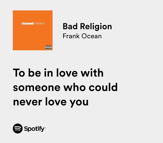 thesadbaby's tweet photo. frank ocean / bad religion https://t.co/i8XIB8fGWI