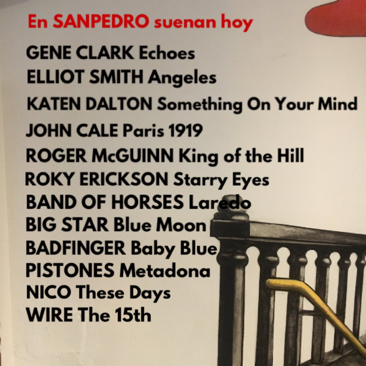 Hoy suenan estos (entre otros muchos) en SANPEDRO Bar