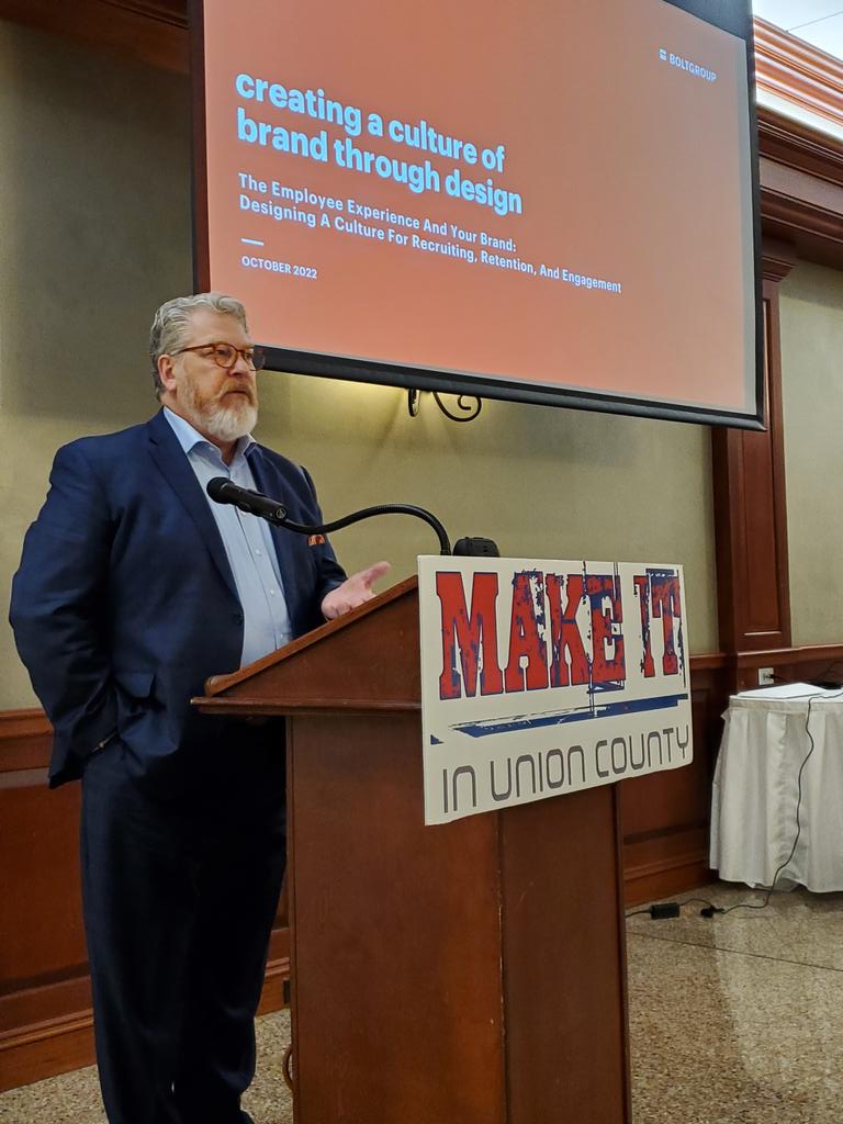 We're celebrating #MFGDAY22 and <a href="/MakeItInUC/">MakeItInUnionCounty</a> Week! Thanks to Jamey Boiter from BOLTGROUP for delivering our keynote. <a href="/UnionCountyCOC/">Union County NC Chamber</a>