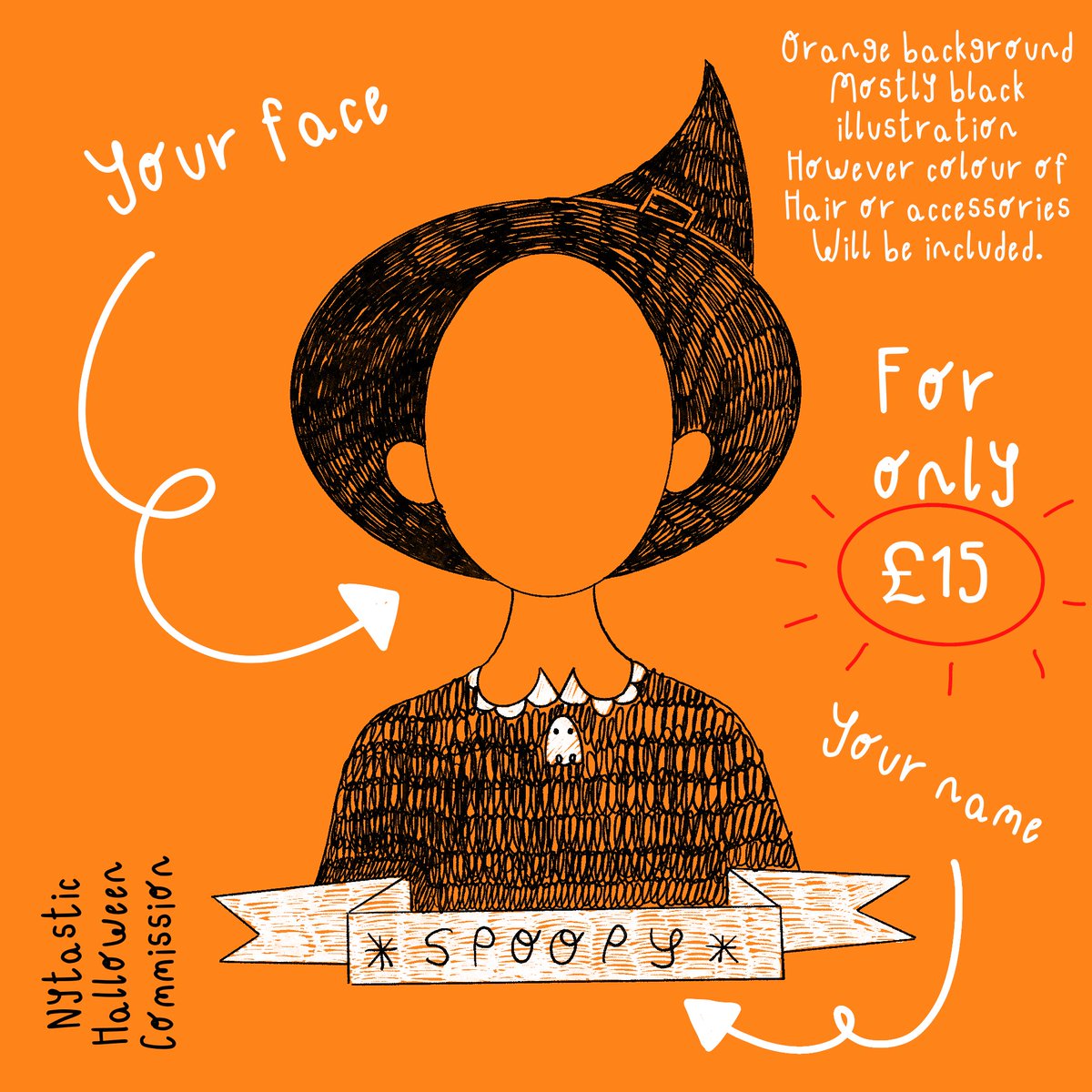 Nytastic's tweet photo. GET YOURSELF DRAWN AS A SPOOPY WITCH!
Include your familiar (pet) in the illustration aswell for an extra Β£5 to the total!
#art #halloween #witch #commission #getdrawn #portraitcommission https://t.co/qP1tKRKBGn