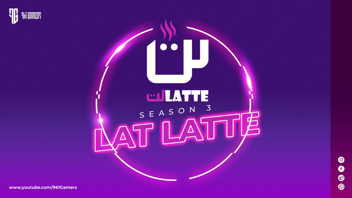 961gamerslb's tweet photo. We Are back With #Season3 of #LatLatte 
Starting Thursday November 3rd, #9PM Beirut time Live on https://t.co/PrWHH8442J

Follow us for our #Guest Announcement soon :) https://t.co/ulKrSfMNtm