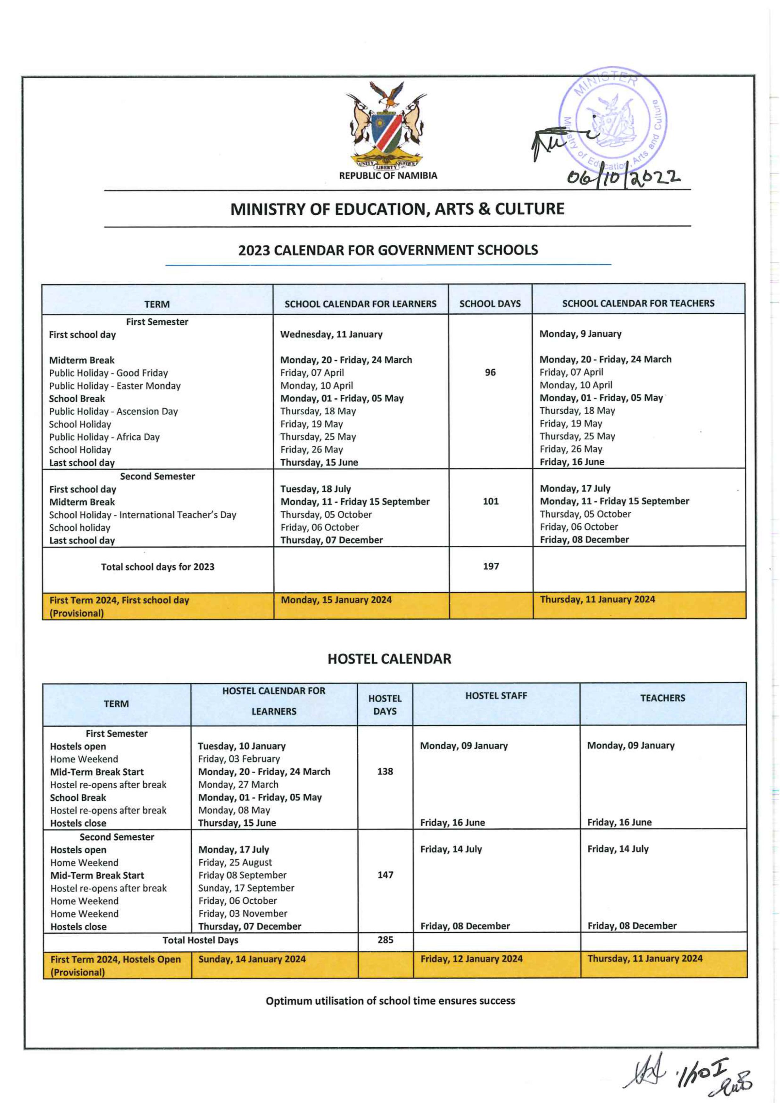 Namibian School Calendar 2023 Get Calendar 2023 Update