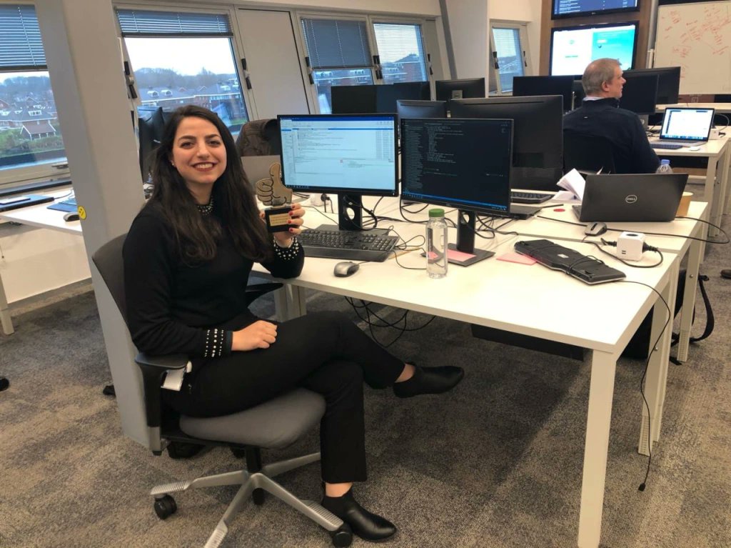 SalesforceNews's tweet photo. "The nice thing about @Salesforce is that you really don’t need to study four or five years at university. You just need a @Trailhead account."

Read the inspiring story of a refugee turned developer and this years' Golden Hoodie winner @Sima_Samara here: https://t.co/QU9qBy3WVZ https://t.co/tgDfuRr2Qd