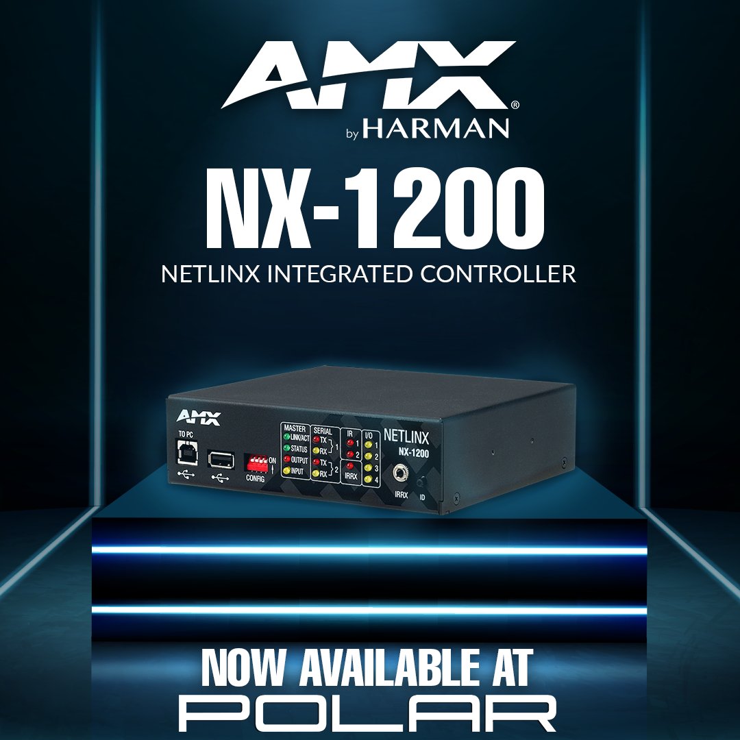 The NX-1200 Netlinx Integrated Controller from AMX by HARMAN is designed to automate and control various devices in single rooms or multiple small rooms. It supports a wide variety of communication formats.

Learn More Here: lnkd.in/eUAwrecQ