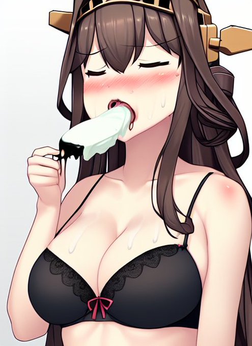 金剛「暑いからアイスを食べてるダケなのに………ナニかいやらしい目で見られている気がするデース……」 