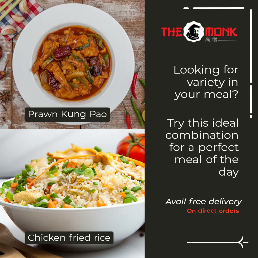 If you are a variety seeker, than look no further, we have the best choices and perfect combination for amazing meals every time. 

#mydubai #themonk #IndoChinese #foodvariety