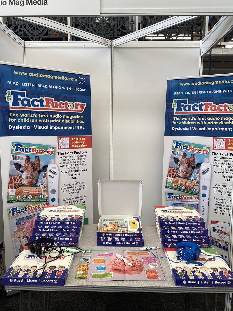 If you are attending #tesSENDshow come see (and listen to) the world’s first audio magazine for visually impaired children and children with dyslexia. 👋 🎧 ❤️ #dyslexia #accessibility #send