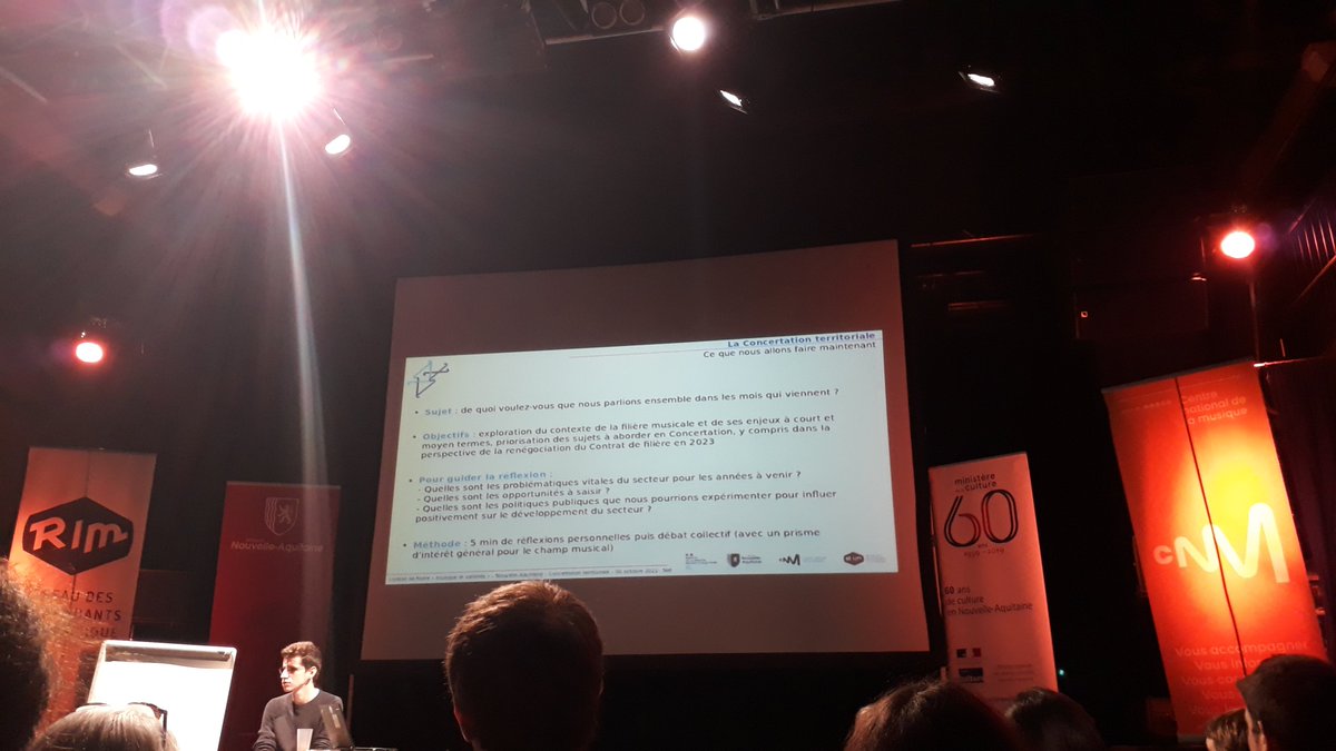 [Concertation territoriale]
La FNEIJMA était présente hier pour une consultation en vue du renouvellement du Contrat de Filière Musique et Variétés en Nouvelle Aquitaine, avec @rim_reseau, <a href="/NvelleAquitaine/">Nouvelle-Aquitaine</a>, <a href="/MinistereCC/">Ministère de la Culture 🇫🇷</a>, <a href="/le_CNM/">Centre national de la musique</a> et @lanef16
 👉 musique-na.org