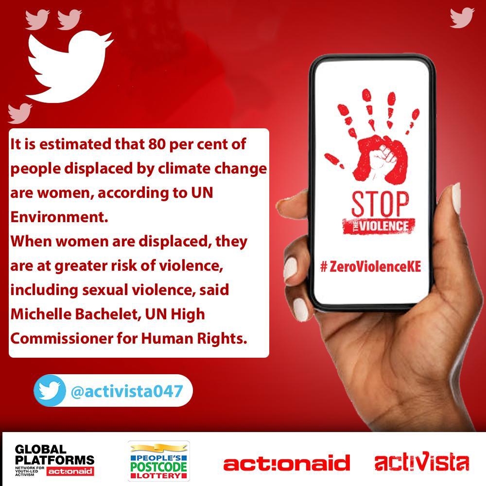 Octo_kamaah's tweet photo. As climate change drives conflict across the world, women and girls face increased vulnerabilities to all forms of gender-based violence, including conflict-related sexual violence, human trafficking, child marriage, and other forms of violence #ZeroViolenceKE https://t.co/w1iJz1O1b1