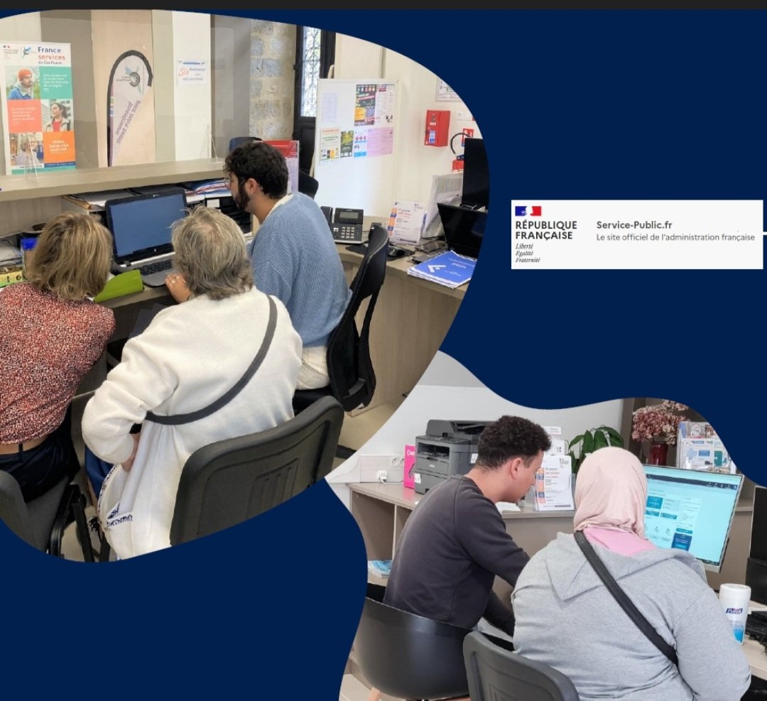 Hier, les membres de la cellule #numérique de la Caf (dont nos 2 #alternants) ont participé aux portes ouvertes des France Services à Aiguillon et à Damazan. Ils ont accompagné les allocataires sur leur compte Caf notamment.