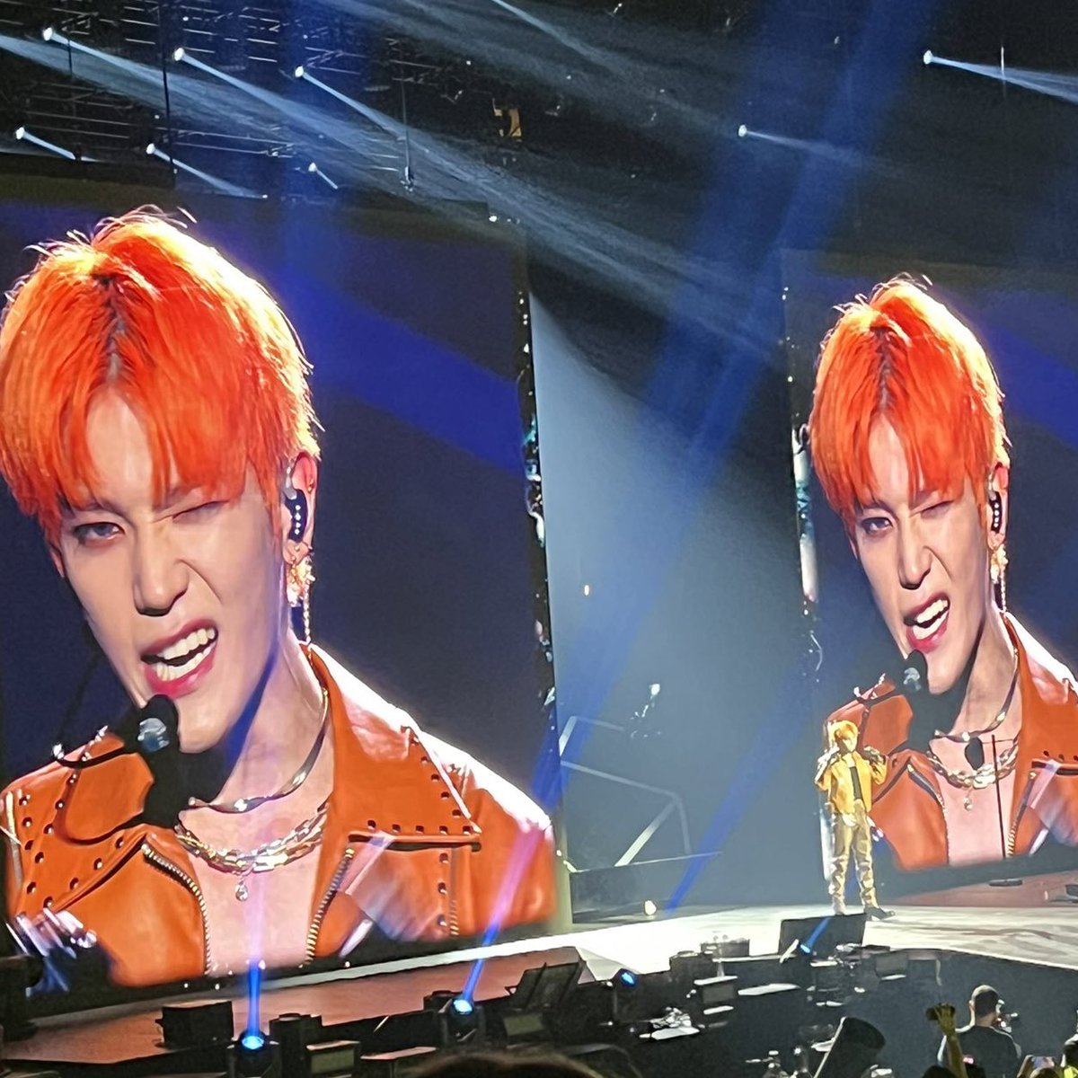 Ieetaesthetic's tweet photo. Taeyong with his new hair! Gorgeous!!🧡🧡 https://t.co/nArQnDoP8s