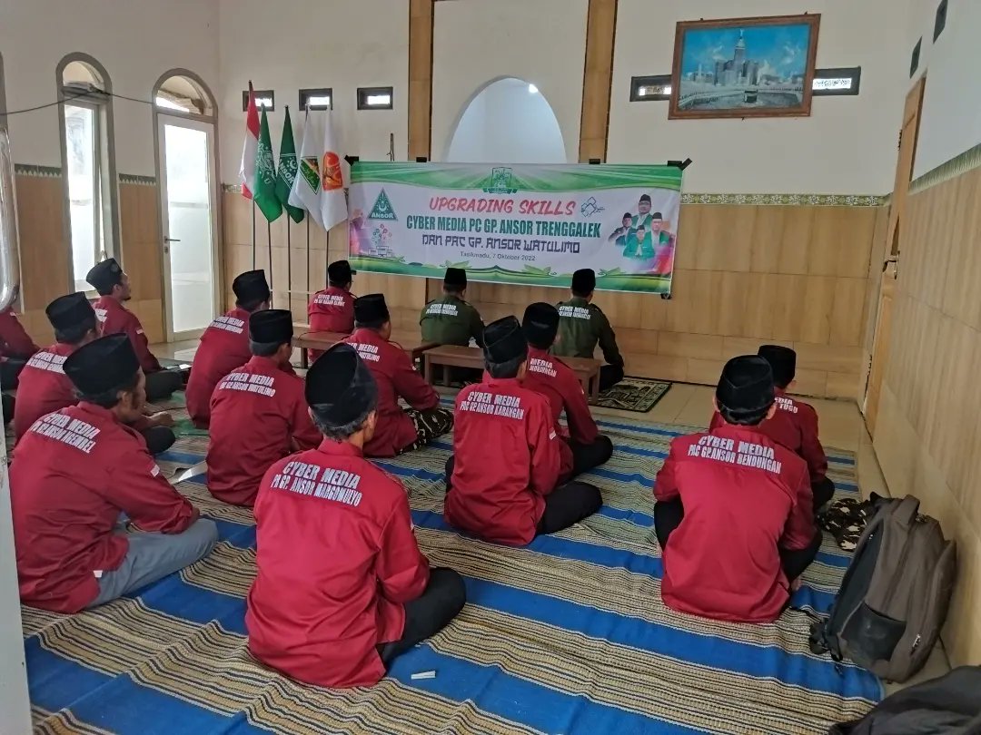 FahmiHudaa's tweet photo. Pimpinan Cabang Gerakan Pemuda Ansor Trenggalek dan Pimpinan Anak Cabang Gerakan Pemuda Ansor Watulimo Menggelar  Upgrading Skills dan Tindak Lanjut ACTA PAC GP. Ansor Watulimo dan PC GP Ansor Trenggalek.
 
#upgradingskillscyber 
#madrasahcybertrenggalek
#actasatukomando https://t.co/xPMrf1DIpd