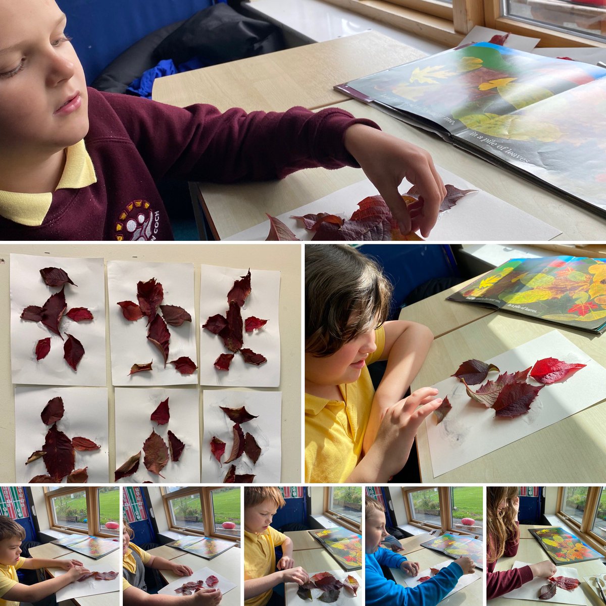 YsgolPenCoch's tweet photo. In Ospreys class this week we have enjoyed making a leaf man based on our forest schools story. #ospreysclass https://t.co/1GpceCRtxV