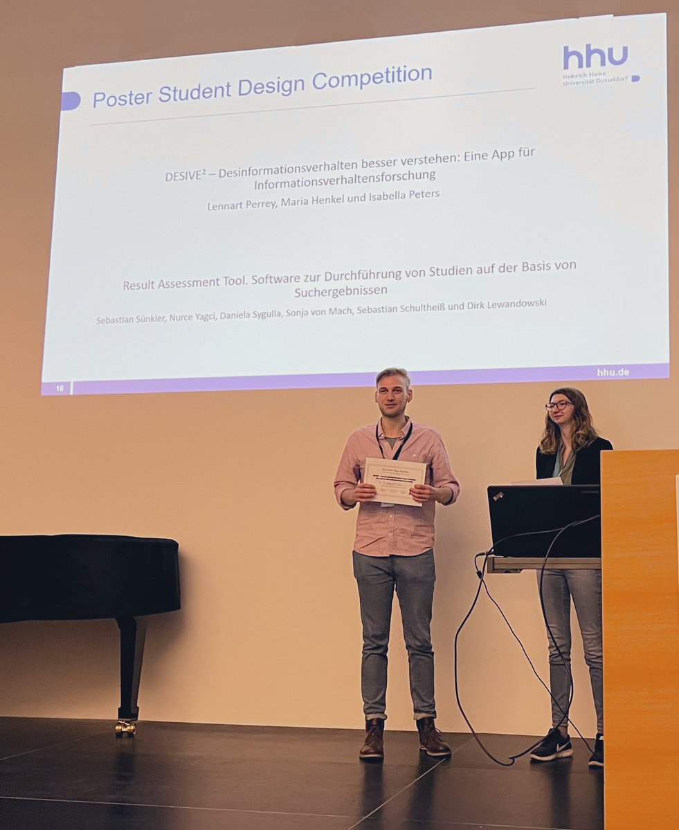 Maria Henkel (@henkel_maria) on Twitter photo Herzlichen Glückwunsch an <a href="/AskJMA/">Johanna Askeridis</a> für den Best Paper Award und an Daniela Sygulla sowie <a href="/lennart_perrey/">Lennart Perrey</a> für den Best Poster Award! 🥳 #IWWT22 Herzlichen Glückwunsch an <a href="/AskJMA/">Johanna Askeridis</a> für den Best Paper Award und an Daniela Sygulla sowie <a href="/lennart_perrey/">Lennart Perrey</a> für den Best Poster Award! 🥳 #IWWT22