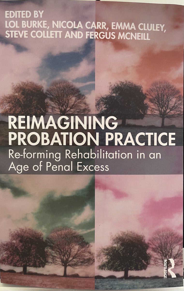 Thanks to @TheRitaPhD, Maurice Vanstone, @VGeiran and Anne Robinson @SHUCJProbation for their generous endorsements of Reimagining Probation Practice: routledge.com/Reimagining-Pr…