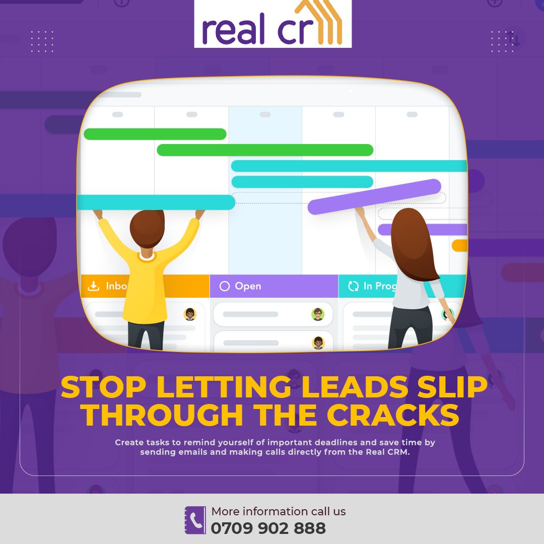 Tier_Data's tweet photo. STOP LETTING LEADS SLIP THROUGH THE CRACKS 

Create tasks to remind yourself of important deadlines and save time by sending emails and making calls directly from the @realcrmke.

Call us today on +254 709 902 888 for inquiries and to book a demo sessions with us. 

#leads #sales https://t.co/njHbOuAjFt