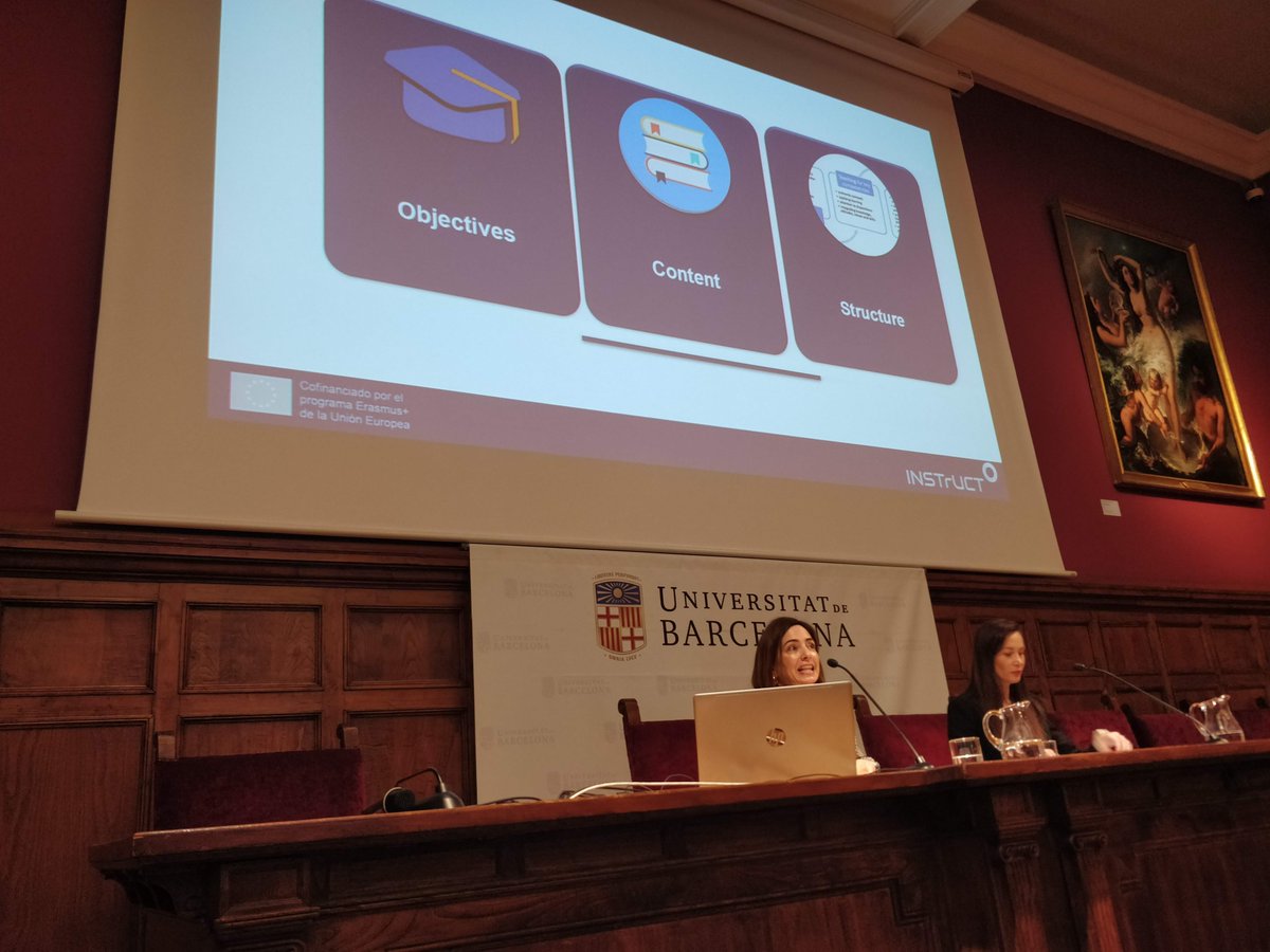 The #INSTrUCTProject Multiplier Event continues with <a href="/mjduaso/">Maria J Duaso</a> explaining the course objectives, contents and structure.