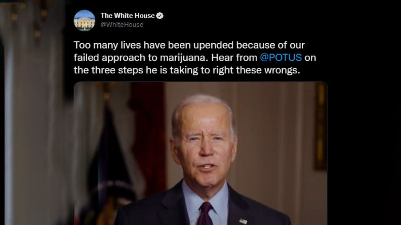 #BigNews für #Cannabisreform: #Biden verkündet  Amnestie für Besitz von #Marihuana. Jetzt mehr erfahren: whitehouse.gov/briefing-room/…