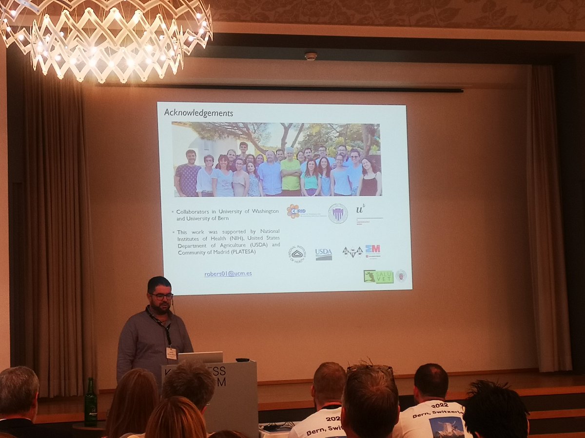 SALUVET_UCM's tweet photo. Amazing talk by Roberto Sanchez Sanchez on the use of BKI-1748 to protect against abortion and congenital infection by Toxoplasma in a pregnant sheep model. #apicowplexa. https://t.co/Bhlr62qQid