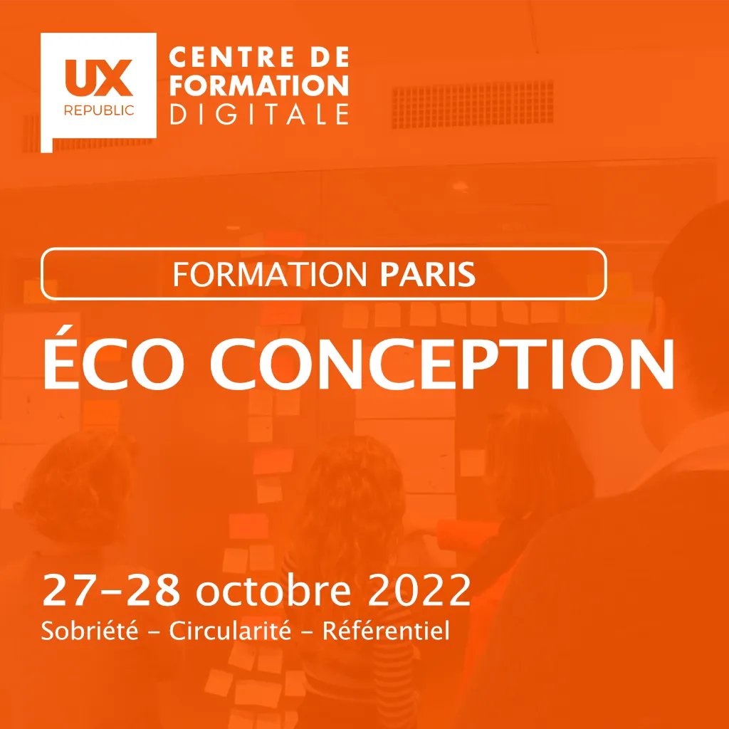 [TRAINING] Encore 2 places et quelques jours pour vous inscrire à la session Eco conception... 👉 buff.ly/3O0QZTg