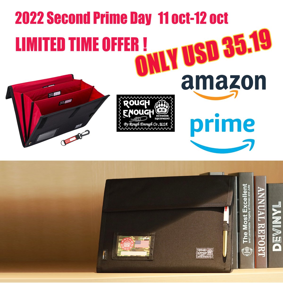 RoughEnoughUSA's tweet image. Prime day October 2022 Limited Time Offer -- Expanding Document Folder RE8437

amazon.com/dp/B07KLW6YT4
Durable and Water-resistant folder for school and office
#roughenough #documentfolder #filefolder #folder #Foldable #AmazonPrime #AmazonPrimeDay #AmazonPrimeDay2022 #amazonfinds