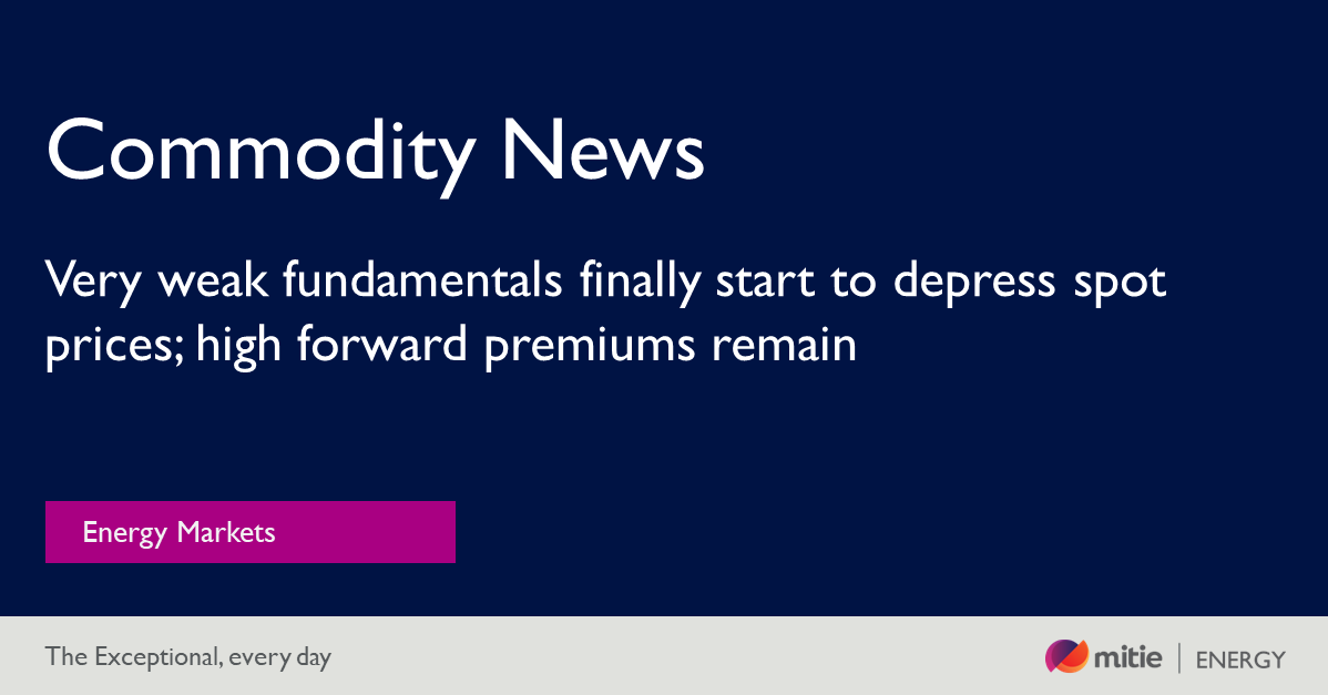Day Ahead gas, the barometer of true, real-time fundamentals, is very soft. And prices may have further to fall, which could put downward pressure on the balance of winter and Summer 23 in the weeks ahead. 
#EnergyMarkets