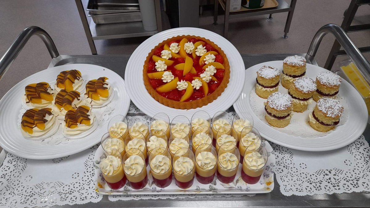 MapleTreeCourt's tweet image. Maple tree courts kitchen staff have done an amaizing job for deserts week. Well done Elaine and team xxx