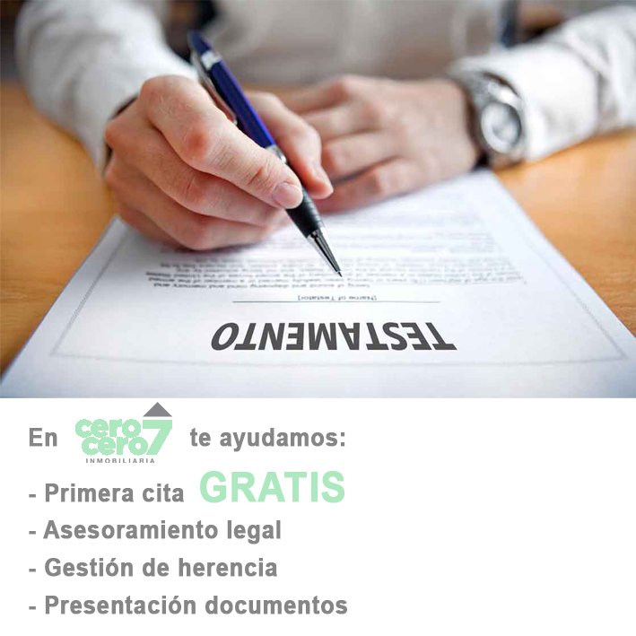 007Inmobiliaria's tweet photo. 📑 ¿Sabías que muchas viviendas heredadas tienen que retrasar su venta por problemas con los papeles? 
👩‍💻 En 007 Inmobiliaria podemos ayudarte para que no te pase. ¡Y con la primera consulta 𝗚𝗥𝗔𝗧𝗜𝗦! 
Pregúntanos sin compromiso. 

#007 #CeroCeroSiete #Inmobiliaria #Zapillo https://t.co/T8r7dYuxqx