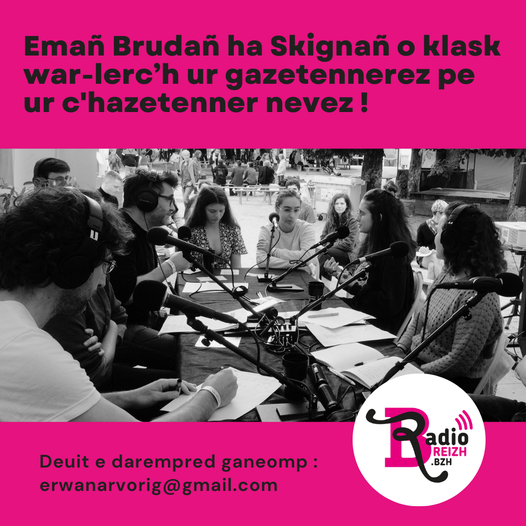 📢Emañ Radio Breizh o klask war-lec'h ur gazetennerez pe ur c'hazetenner nevez ! 

Muioc'h a ditouroù amañ : radiokerne.bzh/br/kinnig-labo…

Lakait da dreiñ !
#brezhoneg #radio #bzhg #labourebrezhoneg #RadioBreizh