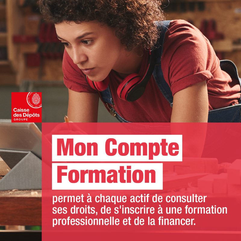 caissedesdepots's tweet photo. La @caissedesdepots vous accompagne chaque jour dans votre parcours de vie, dont la #formation professionnelle 👨‍🎓

Reconversion, développement de compétences, orientation... Vous êtes des millions à avoir sauté le pas avec #MonCompteFormation 🤗
