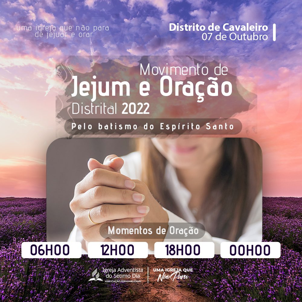 HelvioGroeschel's tweet photo. ✅ Hoje o distrito de Cavaleiro dará continuidade ao movimento espiritual da APe por uma igreja que não para de jejuar e orar pelo batismo do Espírito Santo! 
#PrimeiroDeus #APeUmaIgrejaQueNaoPara https://t.co/iG4a5jwKXK