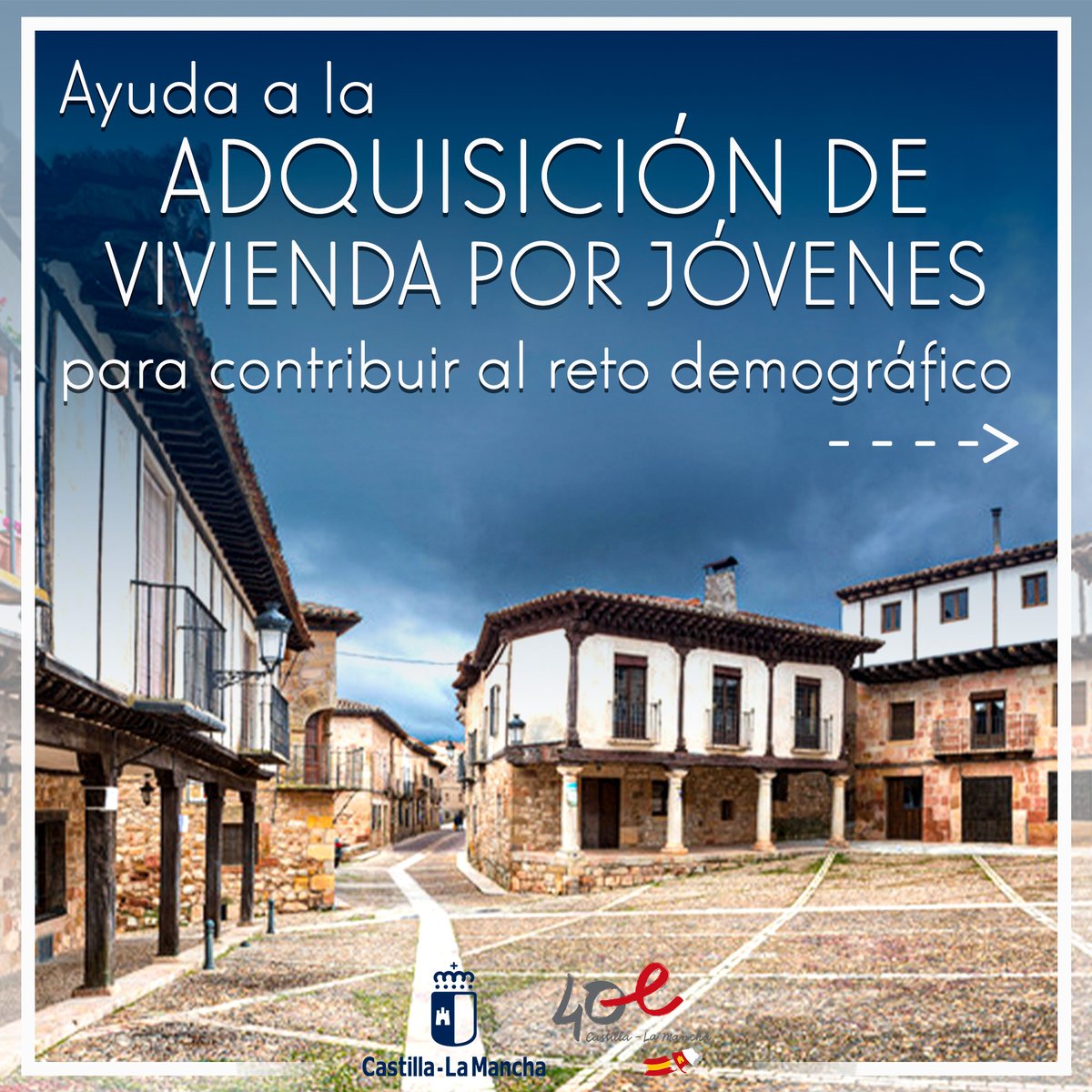 gobjccm's tweet photo. 🏠 Ya puedes pedir las ayudas a la adquisición de vivienda por jóvenes para contribuir al reto demográfico.

🗝️ Hasta 10.800 euros en municipios de hasta 10.000 habitantes.

Consulta todas las condiciones 👉 https://t.co/c0gbJR8z06 https://t.co/l5eiiGl9a2