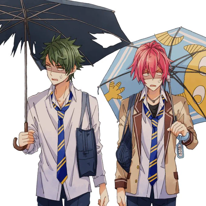 幹雄の傘VS桜晴の弟の傘