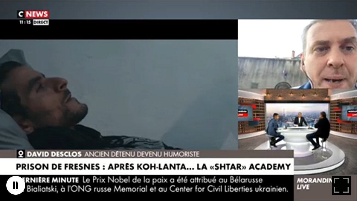 MickaelLaffont's tweet photo. #morandinilive
Entendu à l’instant Desclos
« Je suis écœuré , ce qu’a montré la télé sur la #shtar academy c’est une goutte de ce qu’il se passe en prison, c’est 1/10 et même 1/5 de ce qu’il s’y passe »
C’est pas un matheux le gars https://t.co/2NsoOX9W7Q