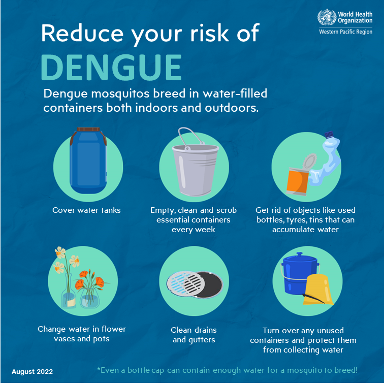 #Dengue mosquitoes like to breed in uncovered or unused containers that collect water like water tanks, bottles, tins, tyres, drums & coconut shells. Remove these objects from inside and outside your house. Drain, wash and scrub water storage containers every week & cover them.