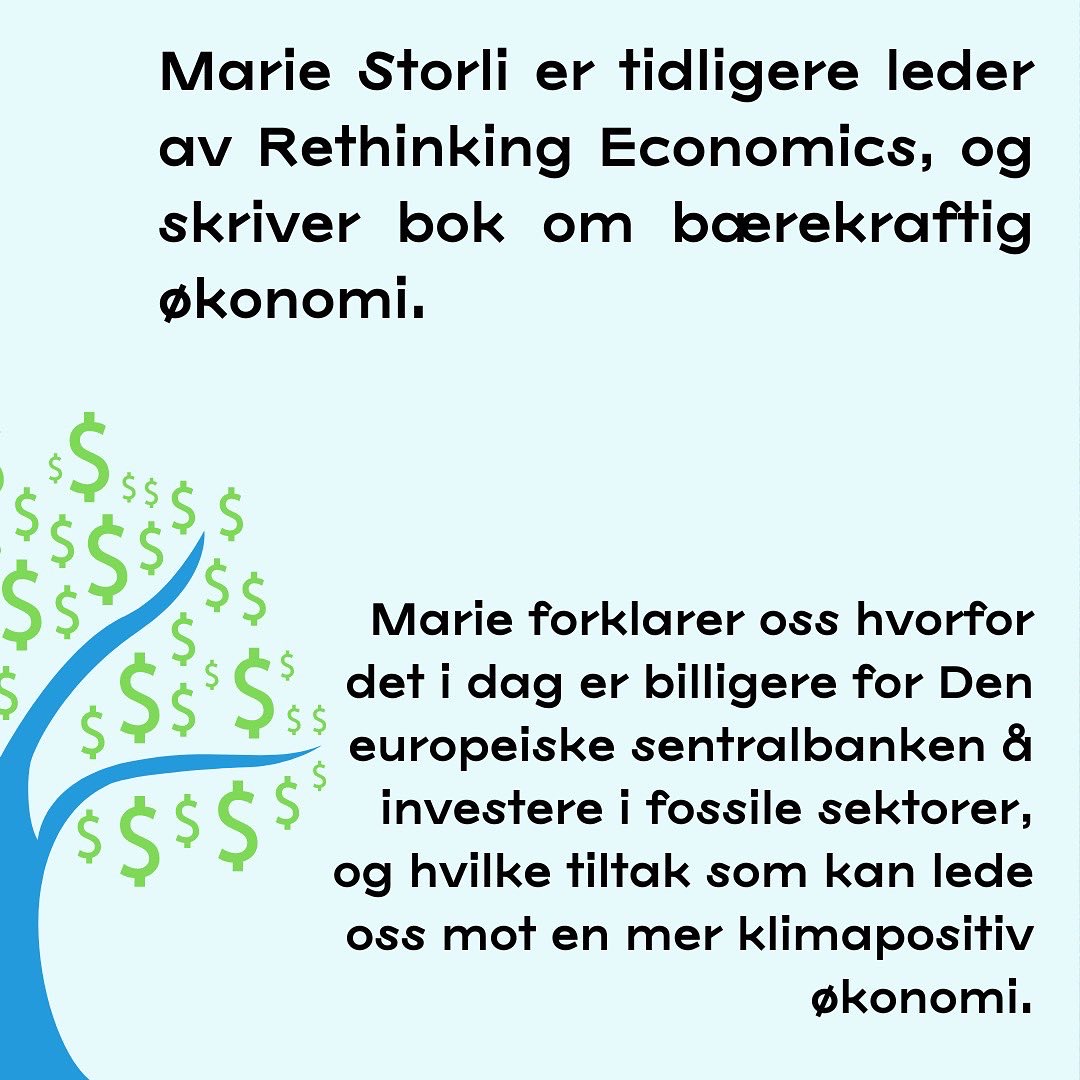TaxJusticeNorge's tweet photo. Vi snakker med @StorliMarie om grønn pengepolitikk i den nyeste episoden av #Pengeland! https://t.co/Cenb6Ap46g https://t.co/rYhlvbswGL