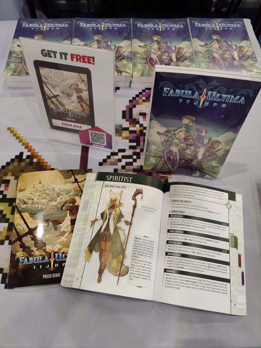 NeedGamesRPG's tweet photo. Second day of #FabulaUltima international première at @SPIEL_Messe!
Come visit us at #NeedGames booth 5L128!
#ttjrpg #ttrpg #rpg #fantasy #fabula #spiel22 https://t.co/bj2L6jsVYg