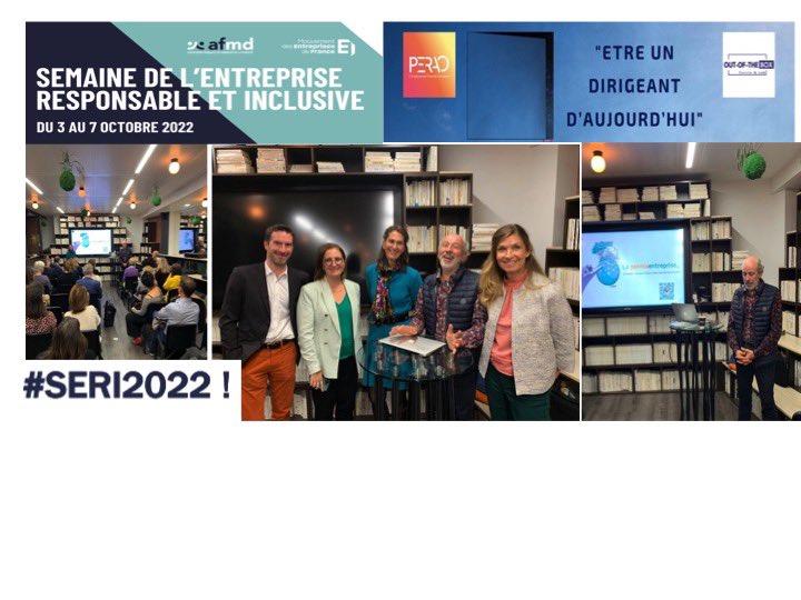 ￼
Conf « Etre un dirigeant d’aujourd’hui »
Présentation passionnante du concept Permaentreprise par son fondateur Sylvain Breuzard.Prendre soin des collaborateurs avec un fonctionnement non top/down pour encourager toutes les singularités 
<a href="/AFMD_Diversite/">AFMD</a> <a href="/Medef_RSE/">Mouvement des Entreprises de France - RSE</a> 
#SERI2022