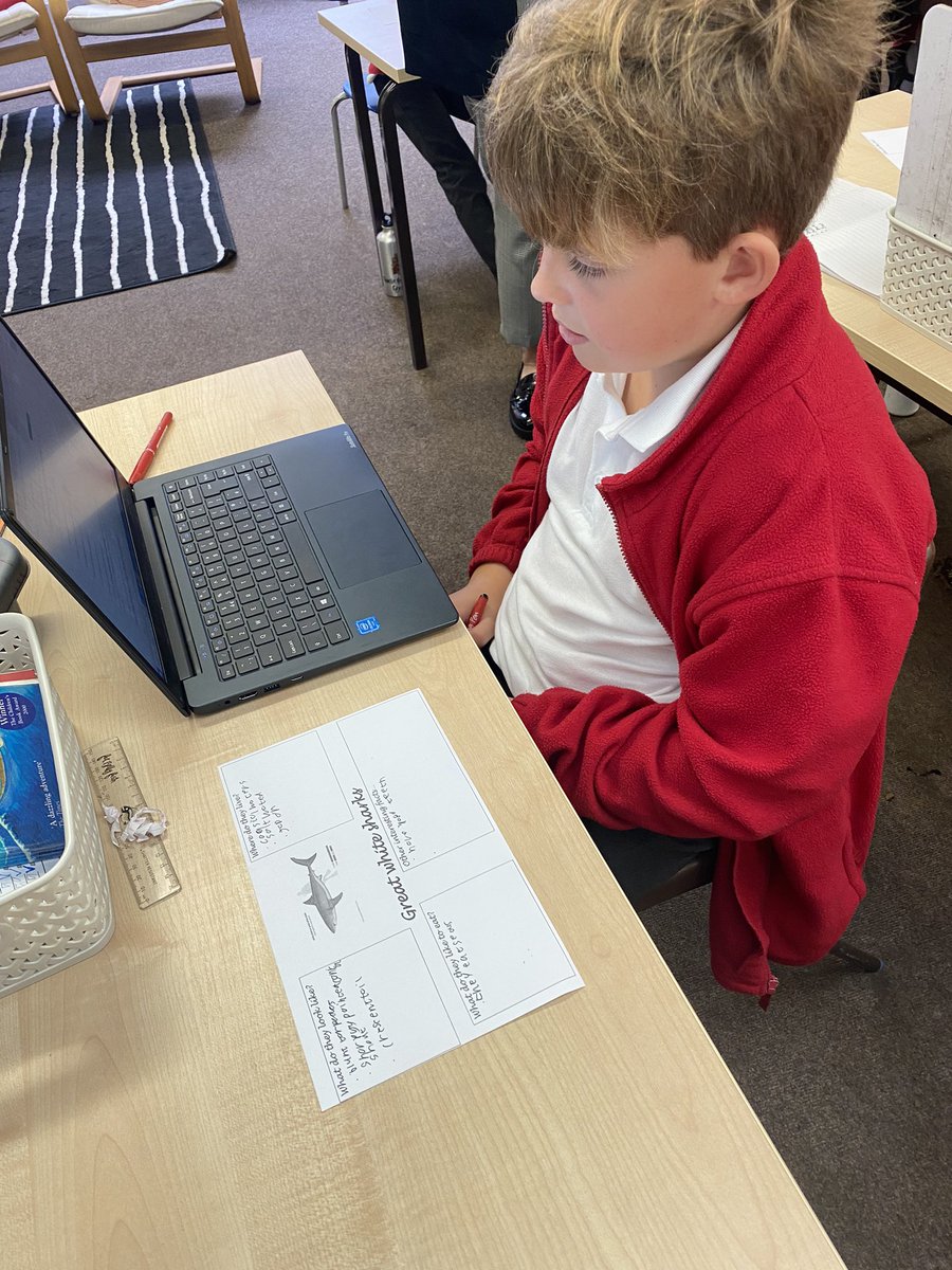 CarltonPuma's tweet photo. Mr Short wants a new pet! Puma class are busy researching Great White Sharks to convince him that they might not be the best choice! #talk4write #hook @CarltonPS_SET https://t.co/PR2y3am6JZ