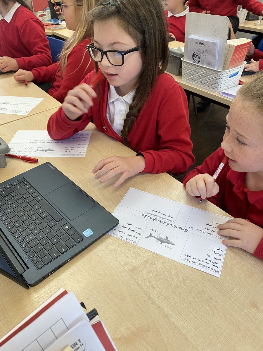 CarltonPuma's tweet photo. Mr Short wants a new pet! Puma class are busy researching Great White Sharks to convince him that they might not be the best choice! #talk4write #hook @CarltonPS_SET https://t.co/PR2y3am6JZ