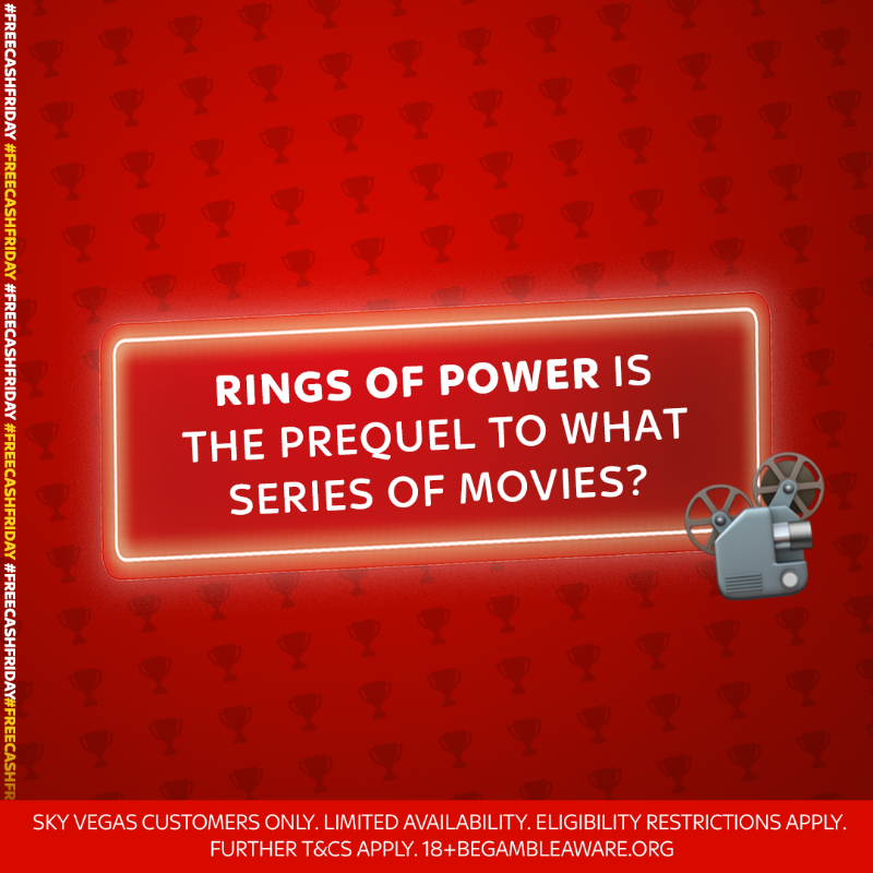skyvegas's tweet photo. #FreeCashFriday! 🏆
Full T&amp;Cs below ⬇️ 

Tell us the answer for the chance to win £50 🤑