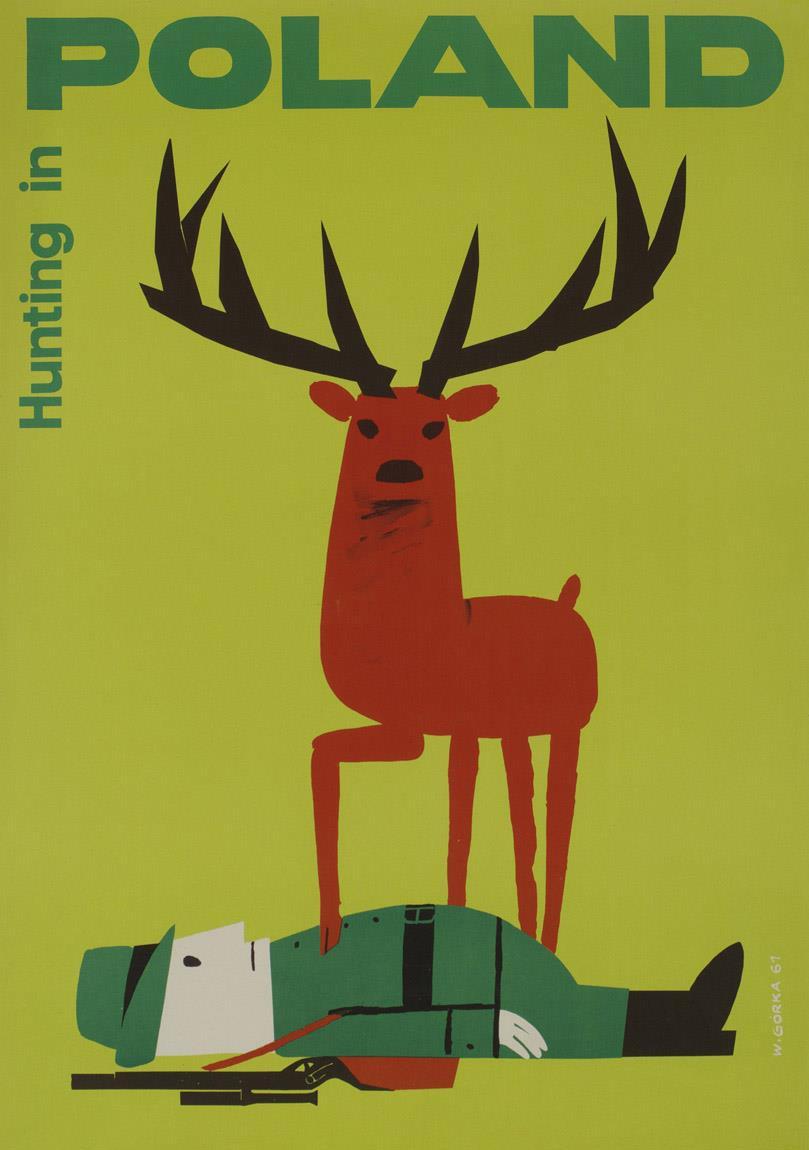 polmastersofart's tweet photo. Wiktor Górka - Hunting in Poland (plakat), 1961, Muzeum Plakatu w Wilanowie. #PolishMastersofArt #PolishArt #PolskaSztuka #WiktorGorka https://t.co/5Xa9BTNriy