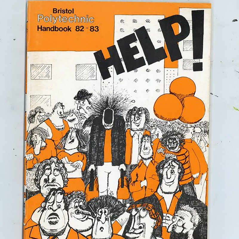 UWEBristol's tweet photo. 📚 | We've been digging in the vaults and found some fantastic prospectus and print designs. Our favourite being the 82-83 Bristol Poly Handbook - just look at that illustration! 🤩

Scroll some of our highlights below, and click for the full archive 👇

#30yearsofUWE