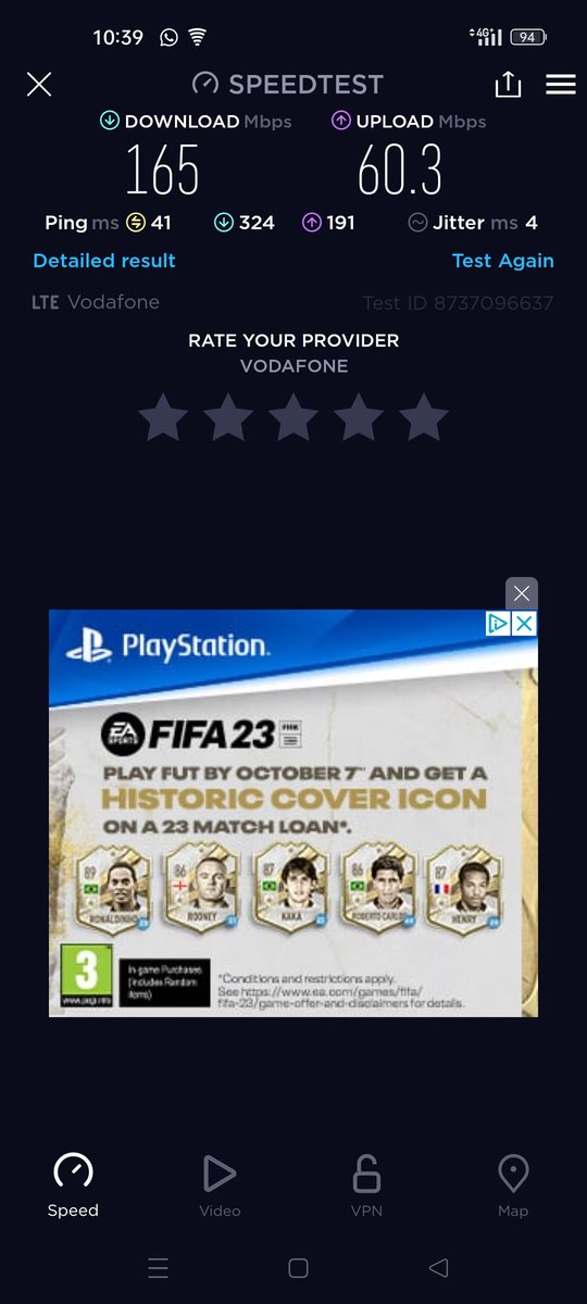 Vodafone 800+2100+2600 in Newcastle outperforming EE